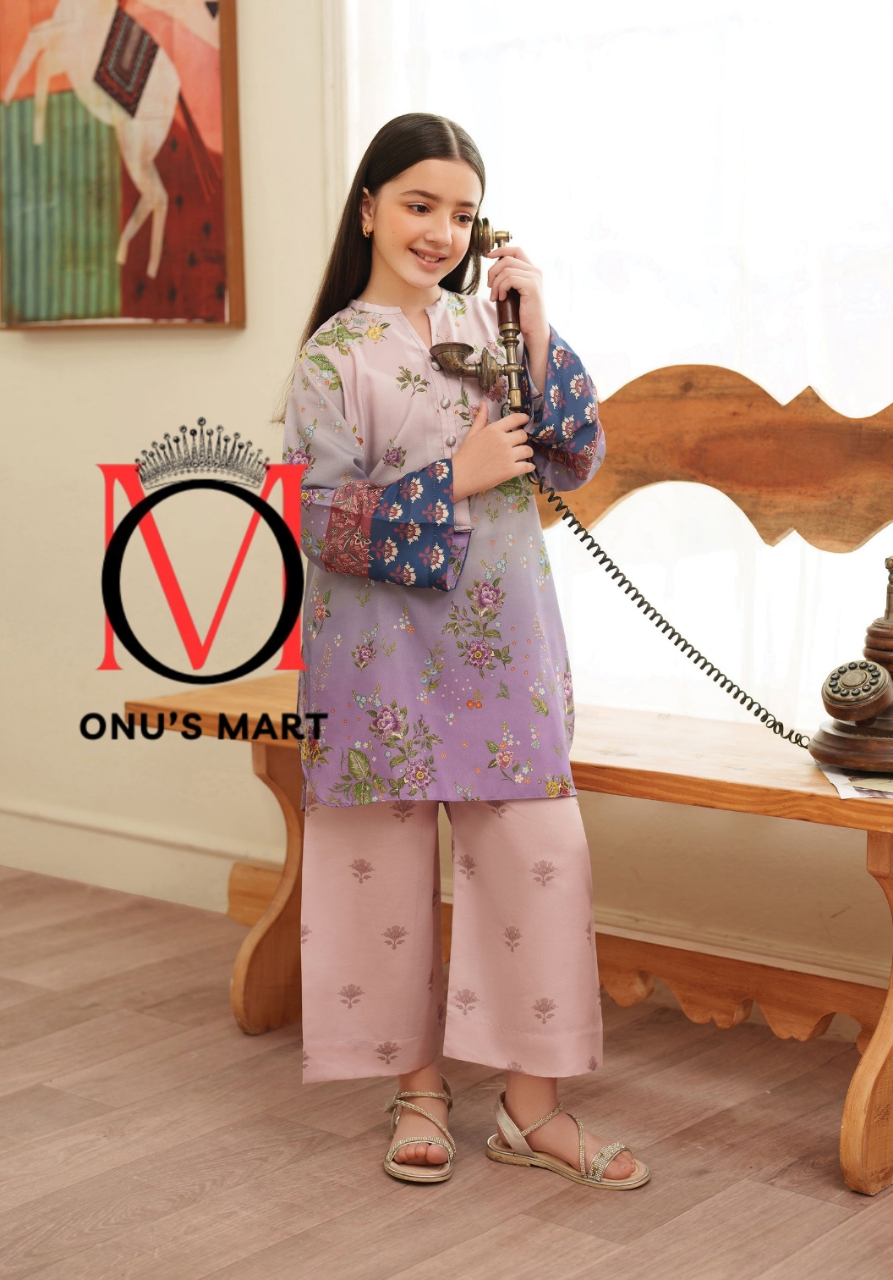 Digital Print Dress for Girls – Soft, Comfortable & Trendy