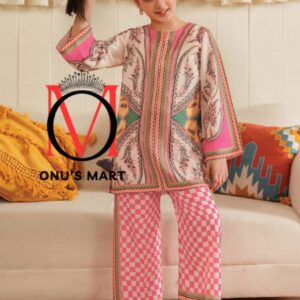 Digital Print Dress for Girls – Soft, Comfortable & Trendy 02